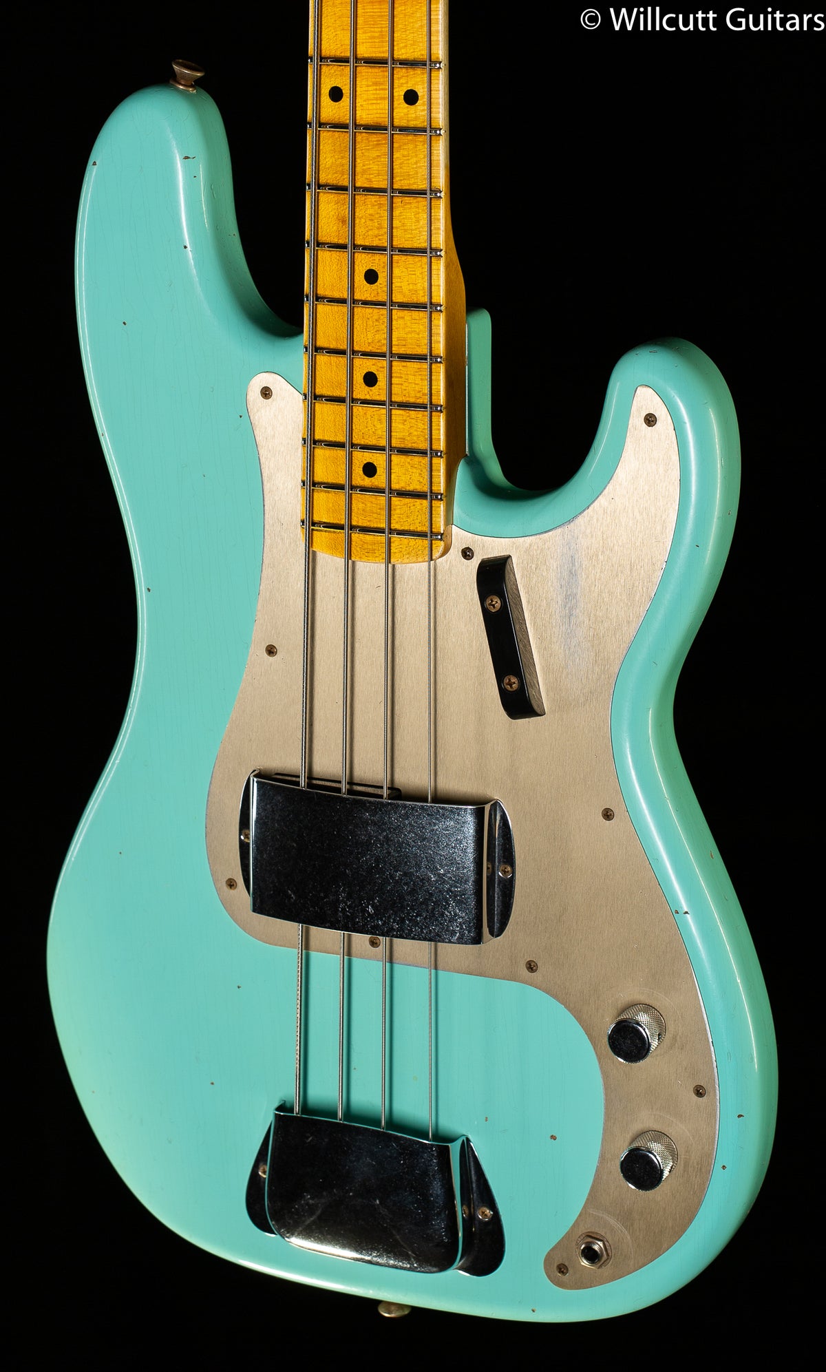 Fender Custom Shop 1959 Precision Bass Journeyman Relic Faded Aged Seafoam Green Bass Guitar (756)