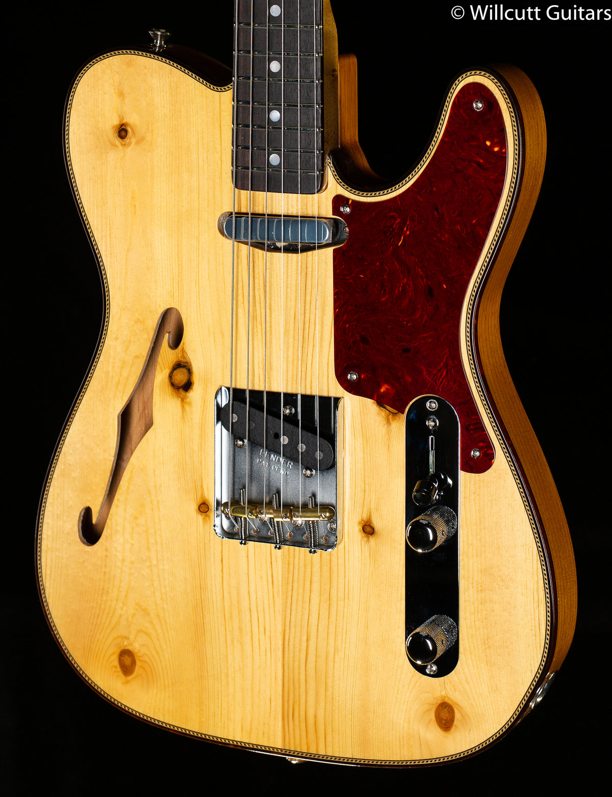 Fender Custom Shop 2020 Limited Knotty Pine Telecaster Thinline Antique Natural