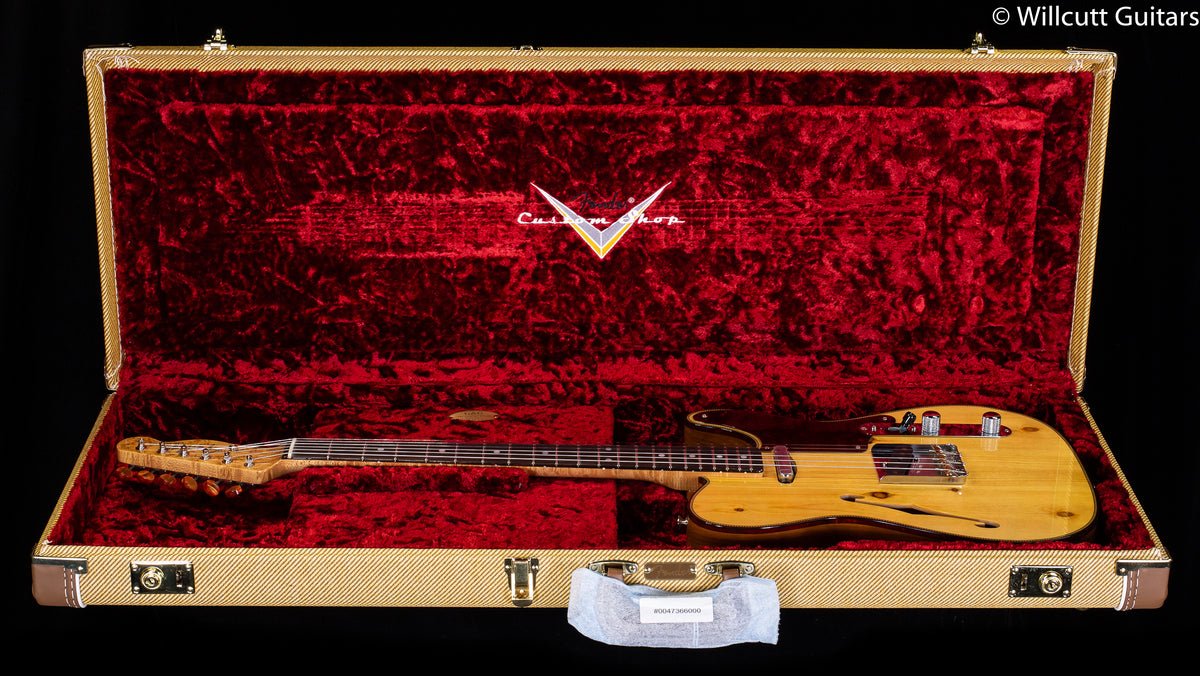 Fender Custom Shop 2020 Limited Knotty Pine Telecaster Thinline Antique Natural