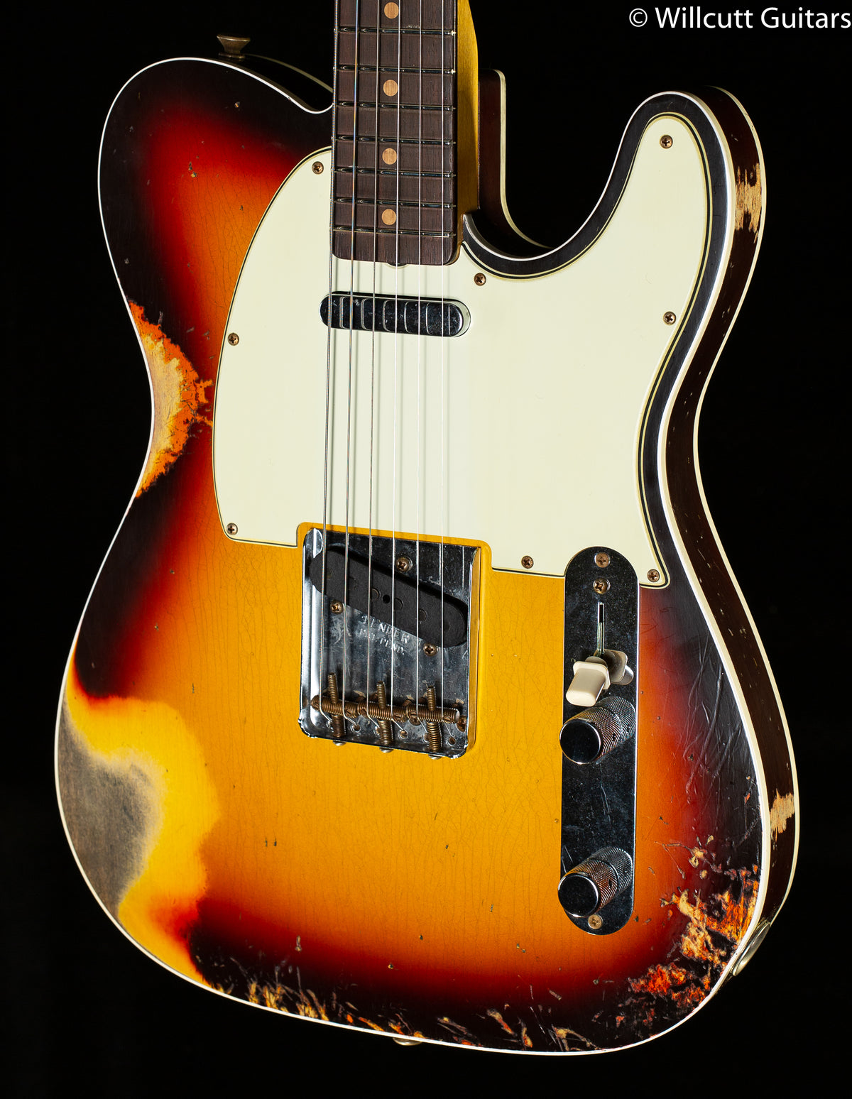 Fender Custom Shop 1960 Telecaster Custom Heavy Relic Aged Chocolate 3-Color Sunburst
