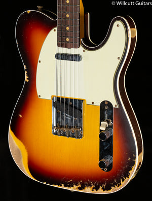 Fender Custom Shop 1960 Telecaster Custom Heavy Relic Aged Chocolate 3-Color Sunburst