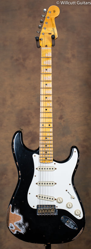 2022 Fender Custom Shop '59 Strat Maple Neck Heavy Relic Black