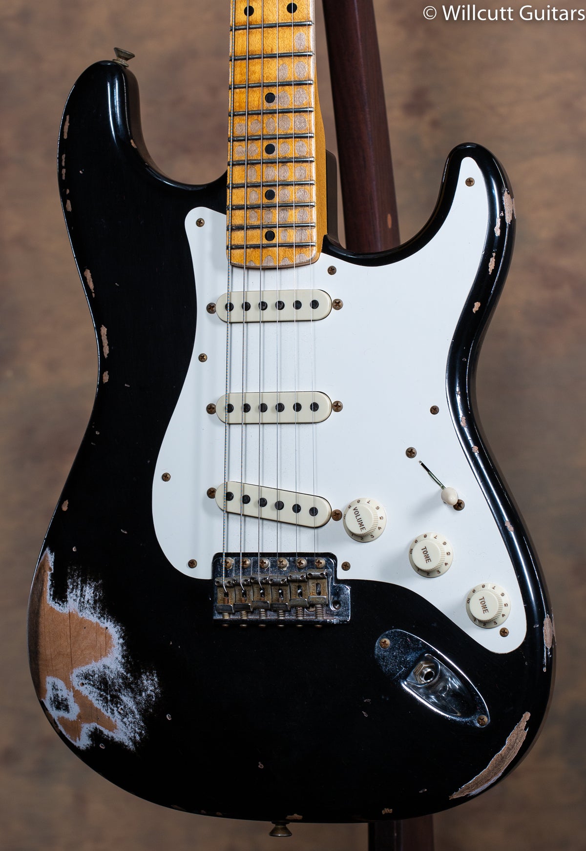 2022 Fender Custom Shop &#39;59 Strat Maple Neck Heavy Relic Black