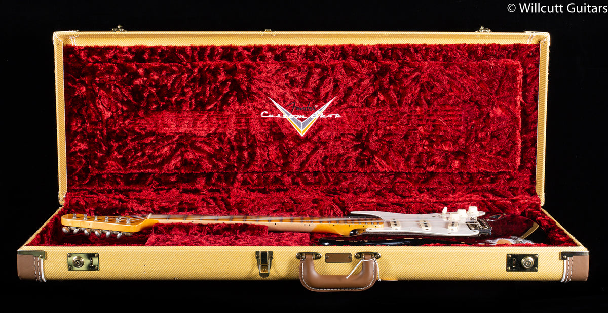 2022 Fender Custom Shop &#39;59 Strat Maple Neck Heavy Relic Black