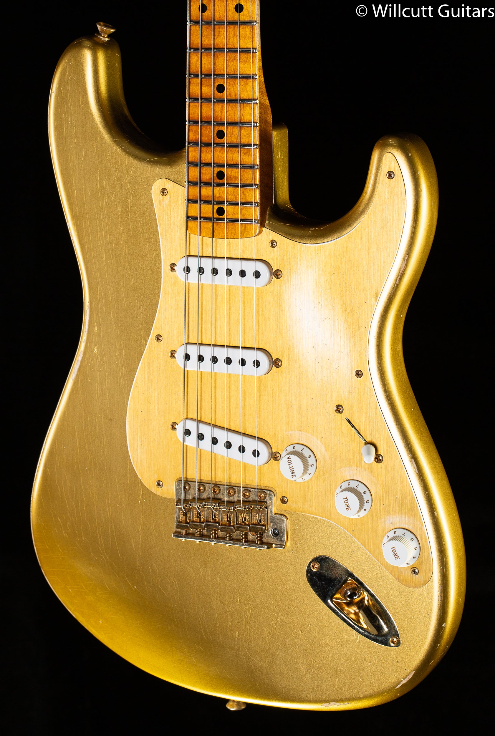 Fender Custom Shop '55 Bone Tone Strat Relic Aged HLE Gold