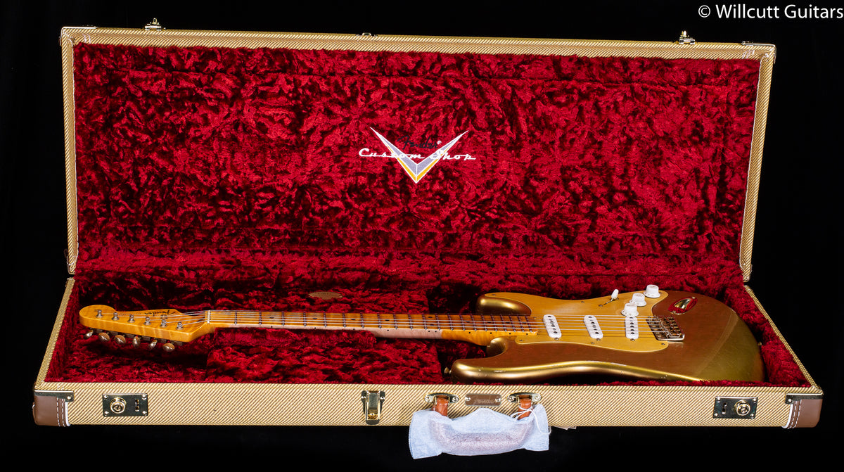 Fender Custom Shop '55 Bone Tone Strat Relic Aged HLE Gold