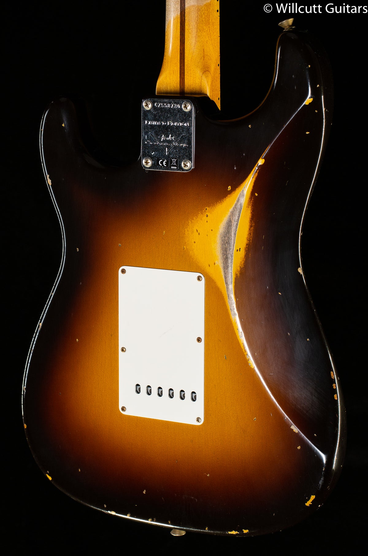 Fender Custom Shop LTD Fat 50&#39;s Stratocaster Relic Chocolate 2-Tone Sunburst (730)