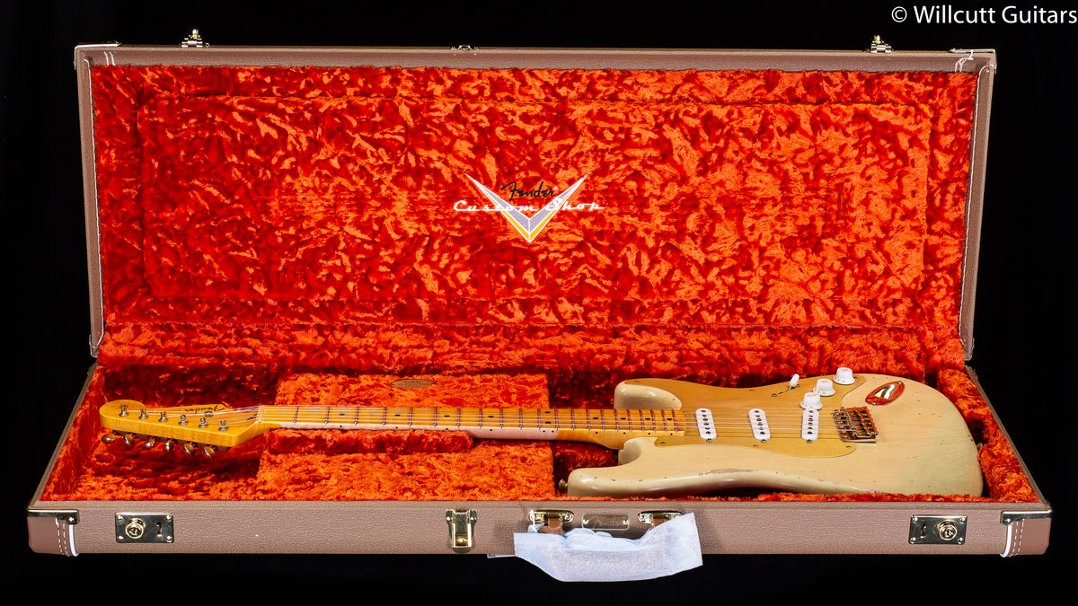 Fender Custom Shop '55 Bone Tone Strat Relic Aged Honey Blonde