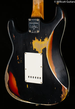 Fender Custom Shop LTD Roasted 1961 Stratocaster Super Heavy Relic Black/3-Tone Sunburst