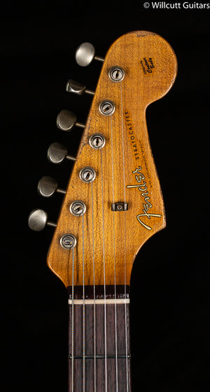Fender Custom Shop LTD Roasted 1961 Strat Heavy Relic Sherwood  Green Metallic/3 Color Sunburst