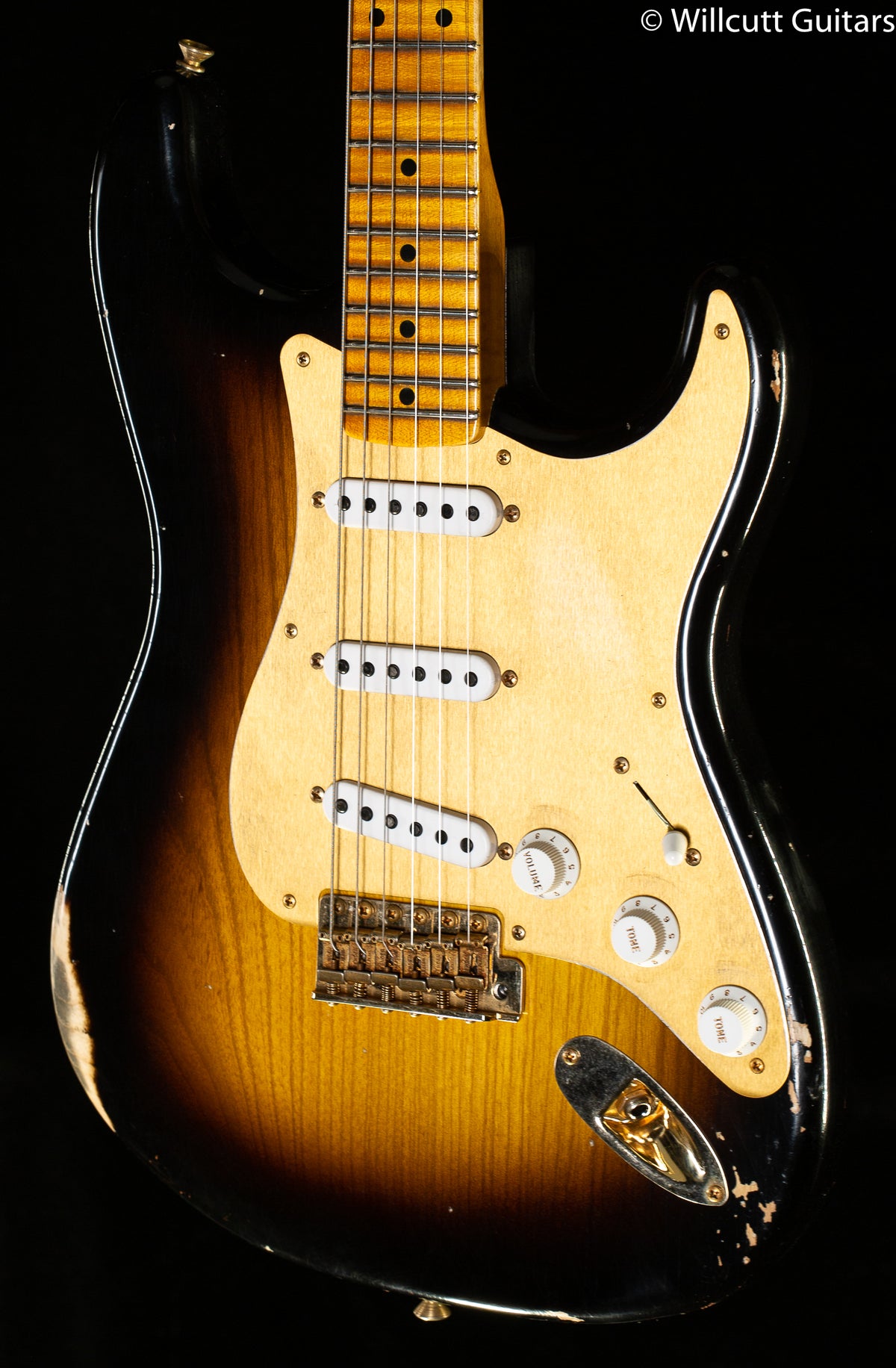 Fender Custom Shop '55 Bone Tone Strat Relic 2-Tone Sunburst