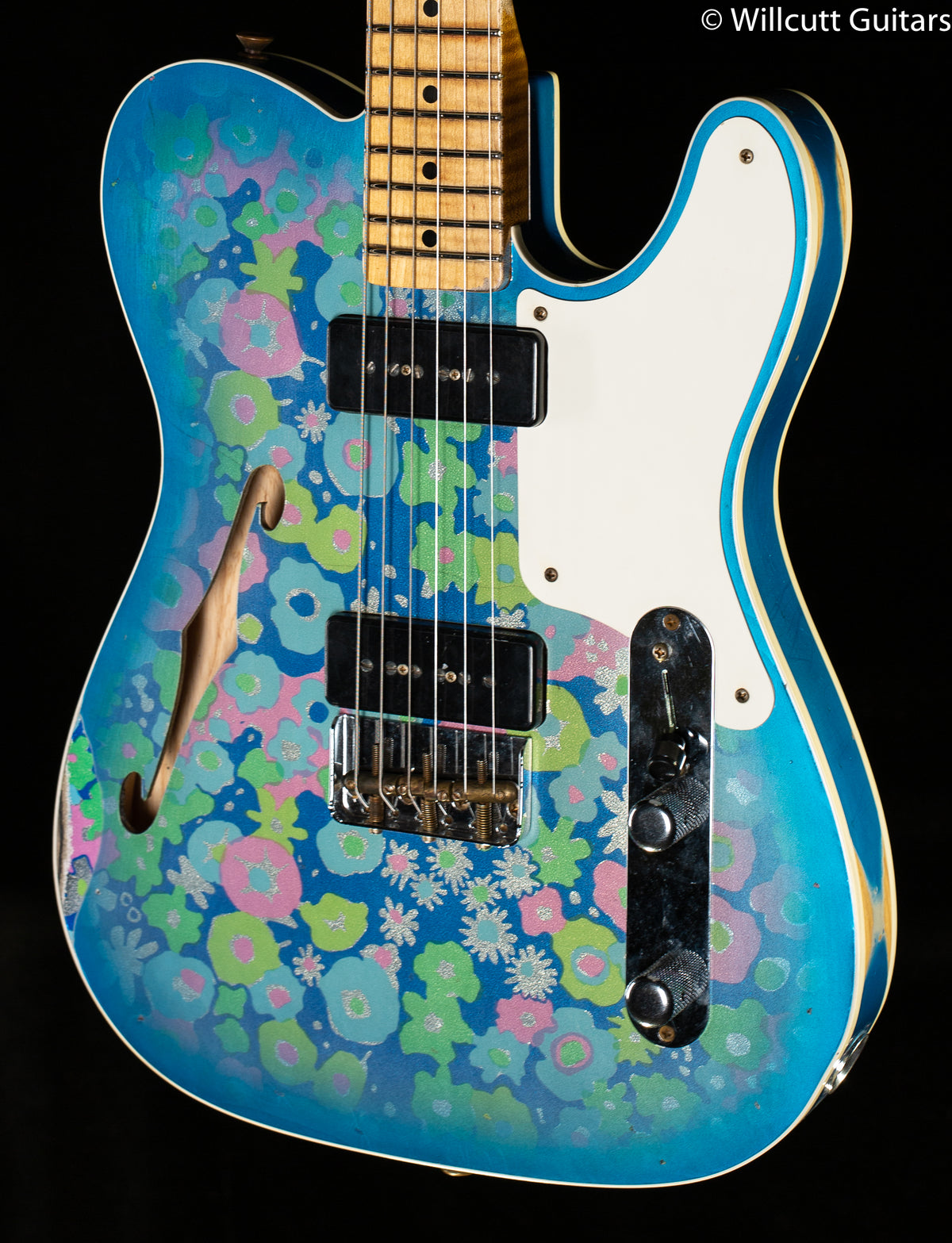 Fender Custom Shop LTD Dual P90 Telecaster Blue Floral Relic (107)