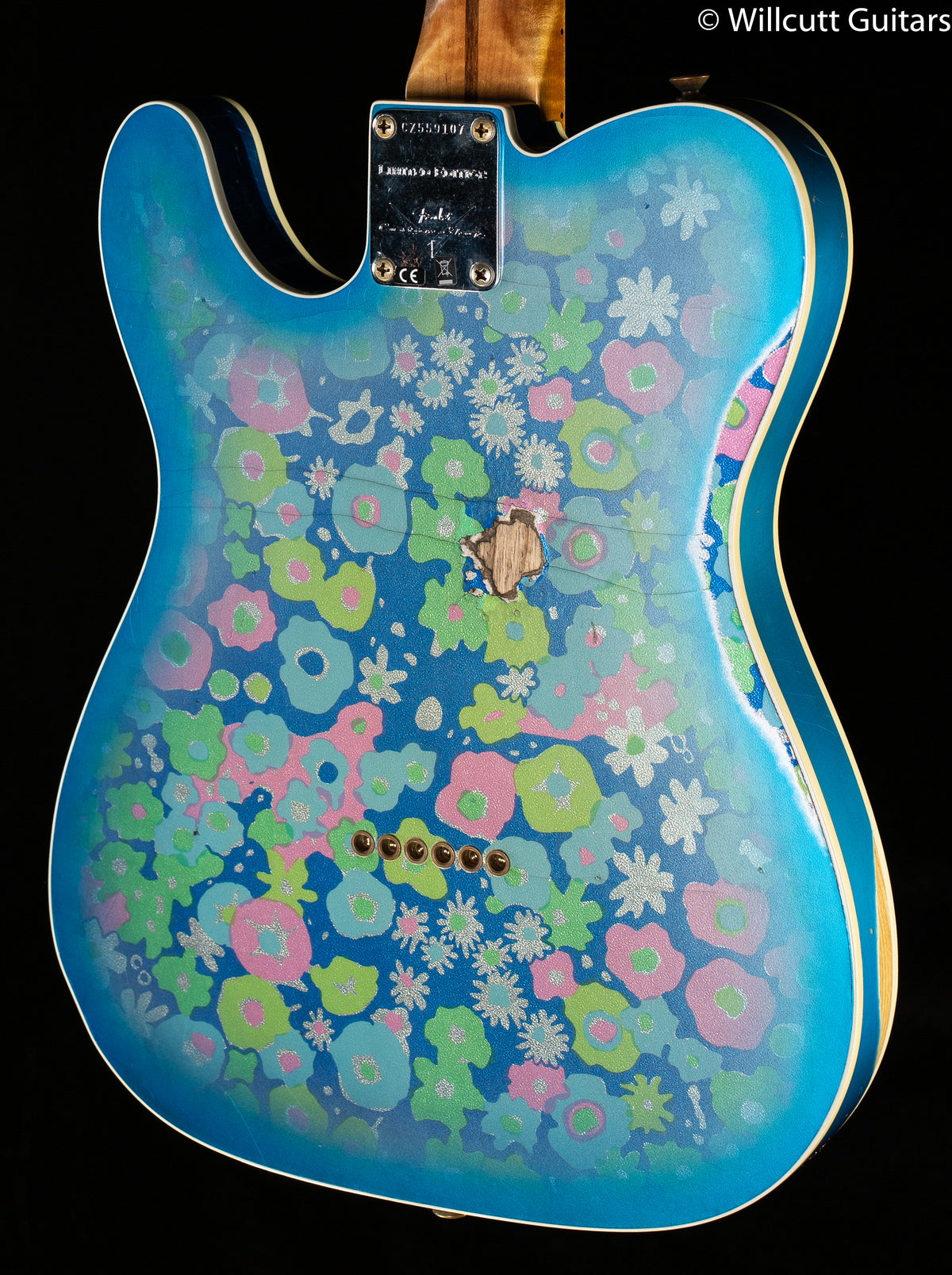 Fender Custom Shop LTD Dual P90 Telecaster Blue Floral Relic (107)