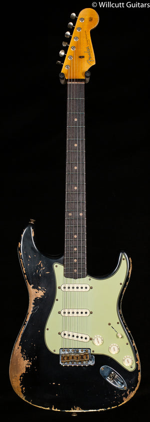 Fender Custom Shop 1960 Stratocaster Heavy Relic Aged Black (174)