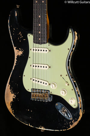 Fender Custom Shop 1960 Stratocaster Heavy Relic Aged Black (174)