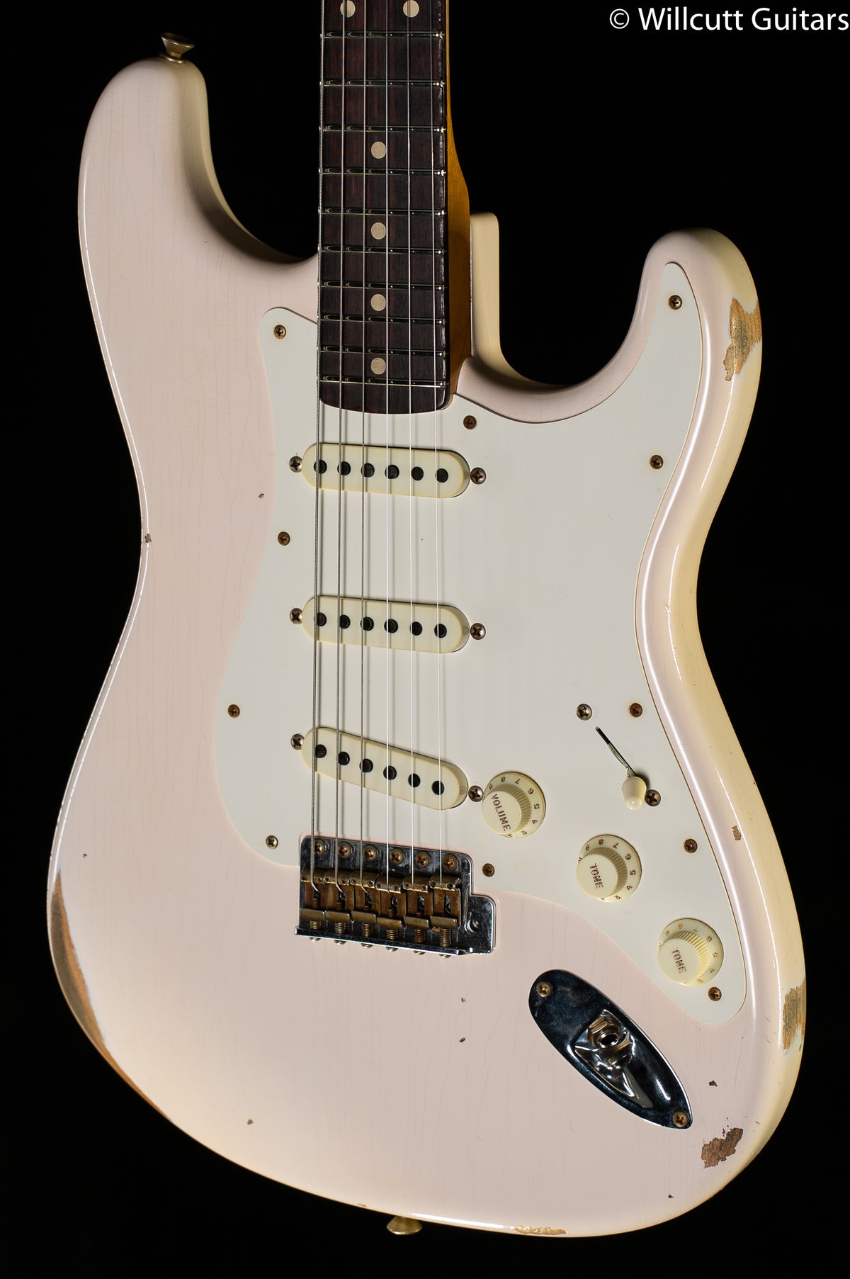 Fender Custom Shop LTD 1959 Stratocaster Relic Super Faded Aged Shell Pink (249)