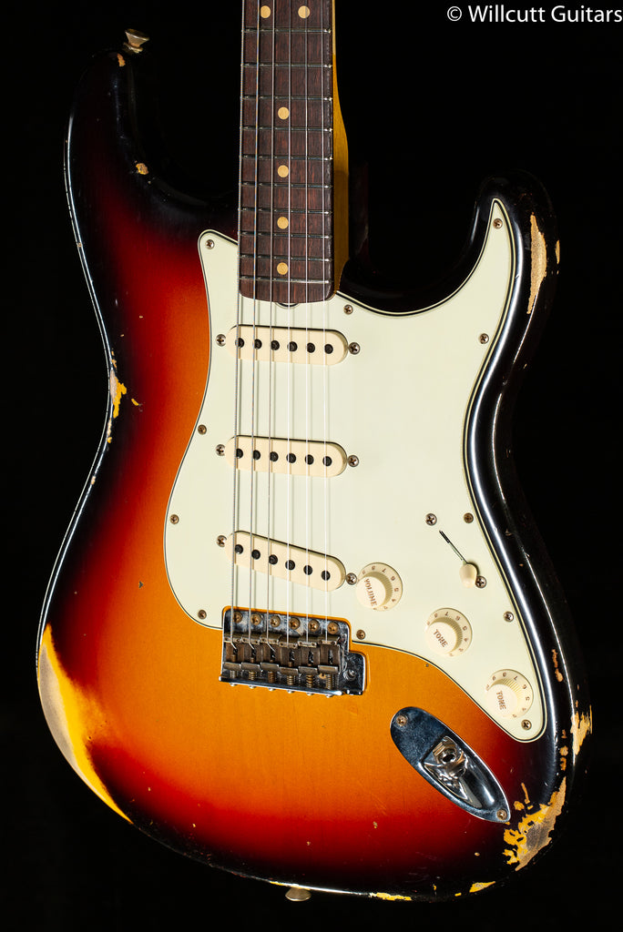 ★Custom HardRelic Sunburst StratocasterⅢ Fender Custom Shop LTD 63 Stratocaster Heavy Relic Aged 3-Tone