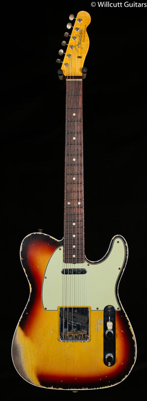 Fender Custom Shop 1960 Telecaster Custom Heavy Relic Chocolate 3-Color Sunburst (314)