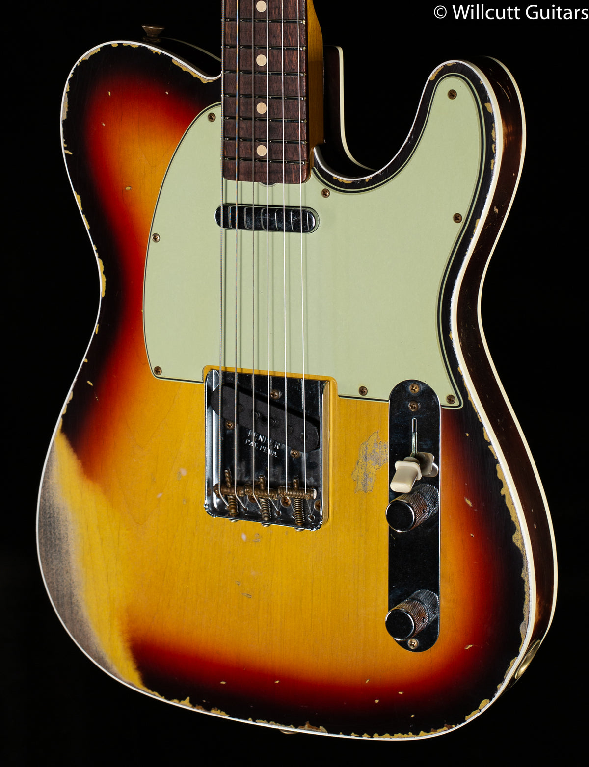 Fender Custom Shop 1960 Telecaster Custom Heavy Relic Chocolate 3-Color Sunburst (314)