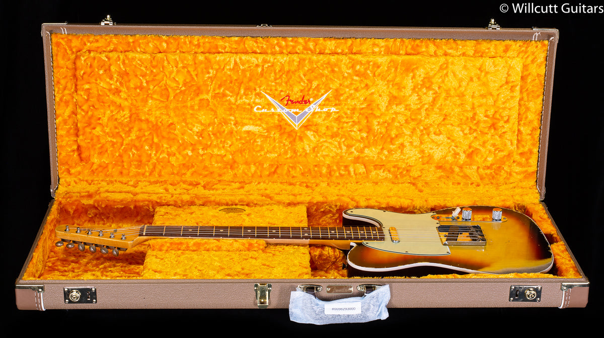 Fender Custom Shop 1960 Telecaster Custom Heavy Relic Chocolate 3-Color Sunburst (314)