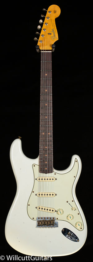 Fender Custom Shop '64 Stratocaster Journeyman Relic Aged Olympic White (626)