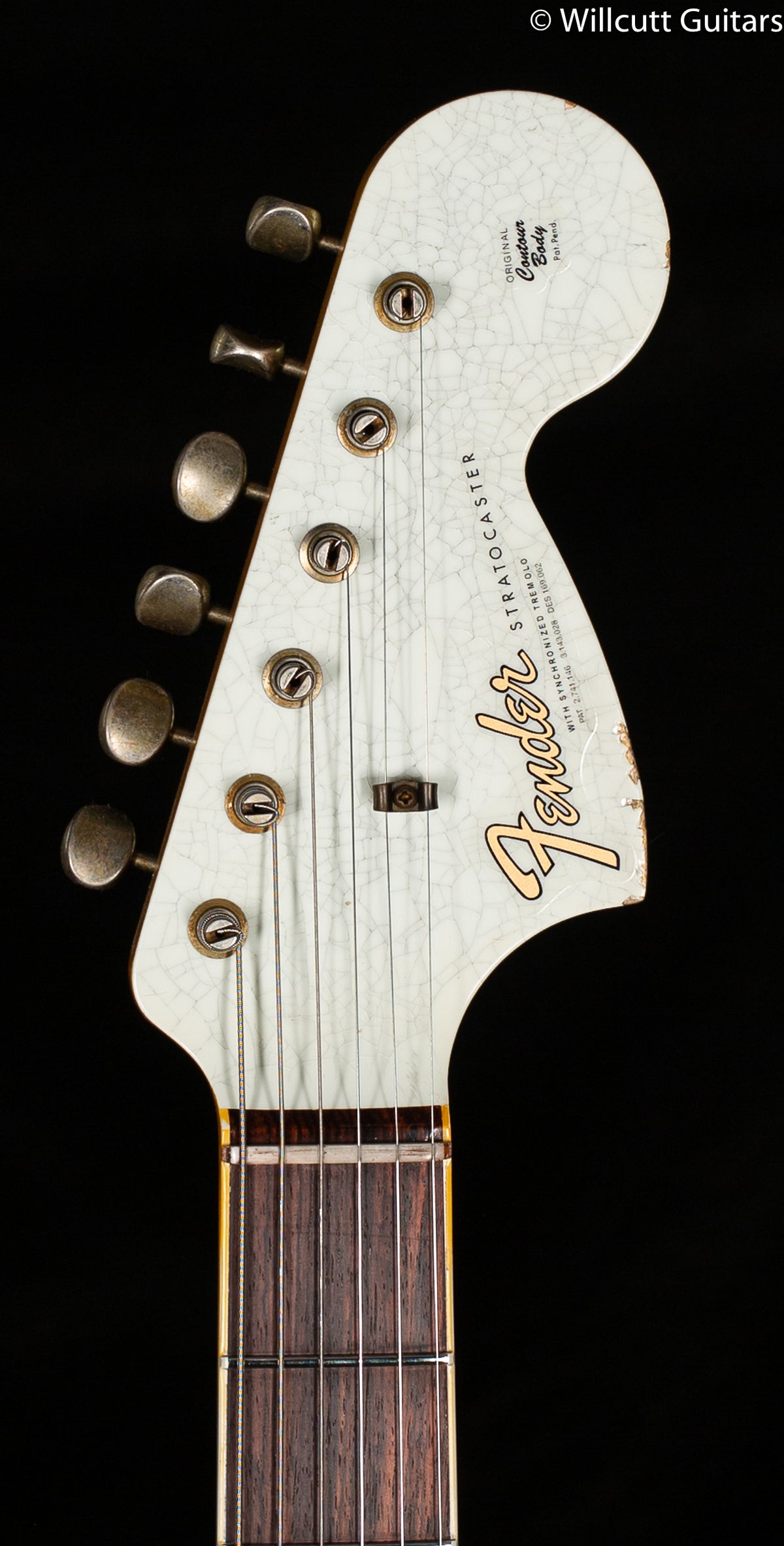 Fender Custom Shop Limited Edition 1967 Stratocaster Heavy Relic Aged Olympic White/ 3-Color Sunburst (006)