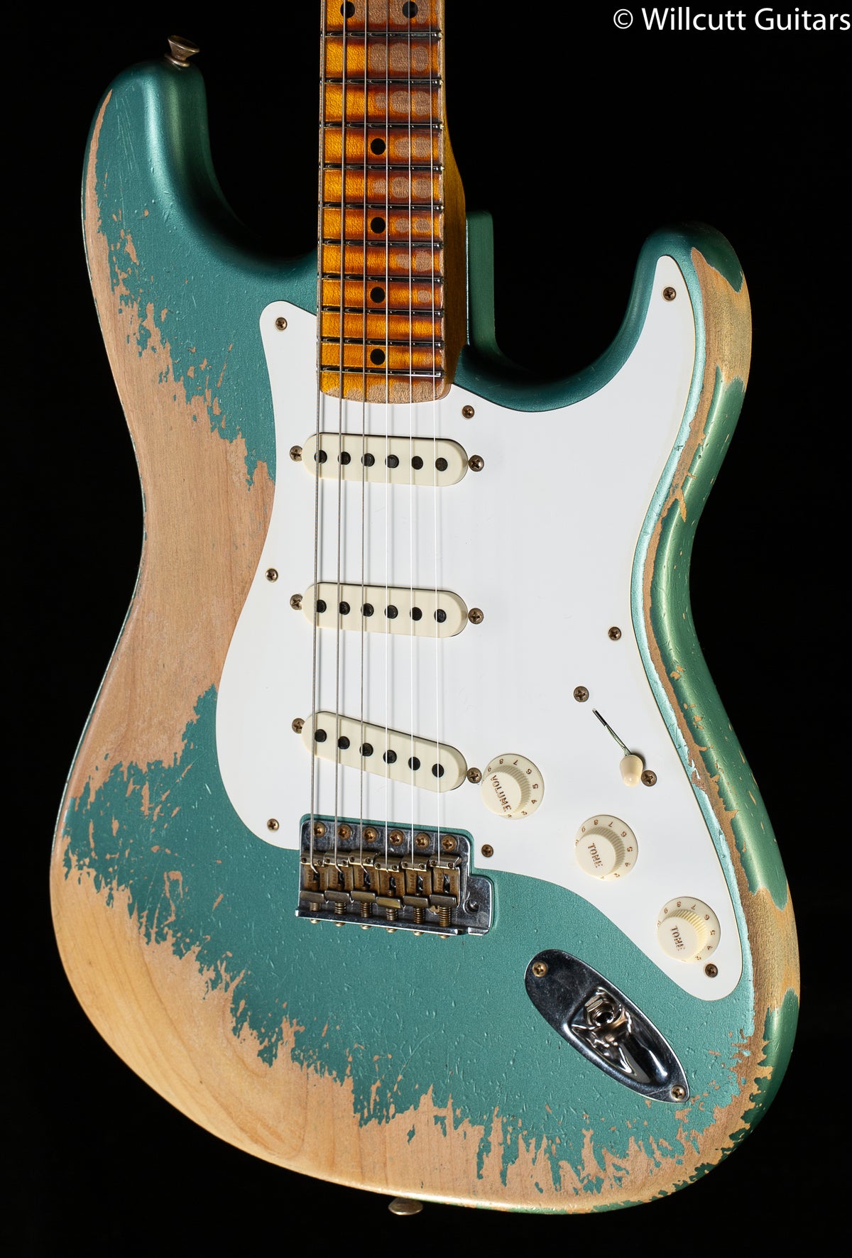 Fender Custom Shop Limited Edition '56 STRAT Super Heavy Relic - Faded Aged Sherwood Green Metallic (311)