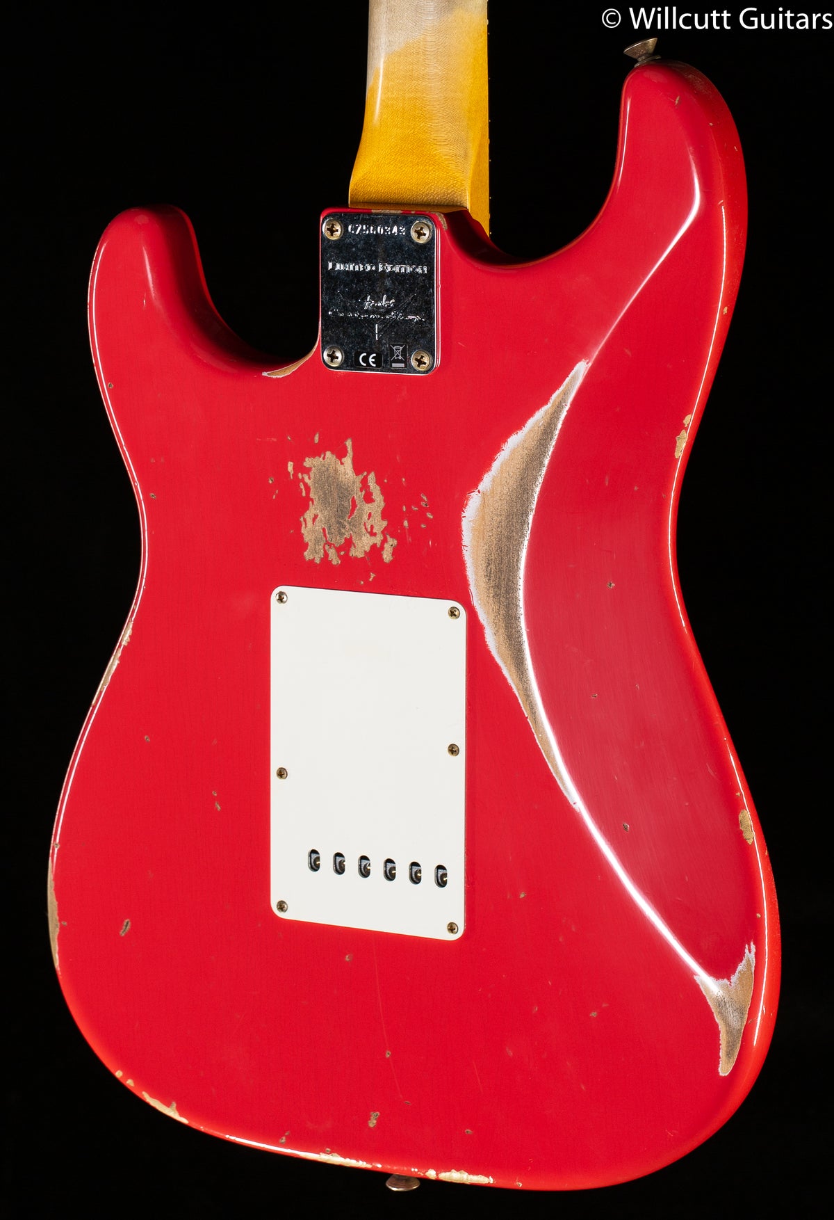 Fender Custom Shop Limited 1963 Stratocaster Heavy Relic Aged Fiesta Red (343)