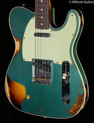 Fender Custom Shop LTD 1960 Telecaster Custom Heavy Relic Aged Sherwood Green/3-Tone Sunburst