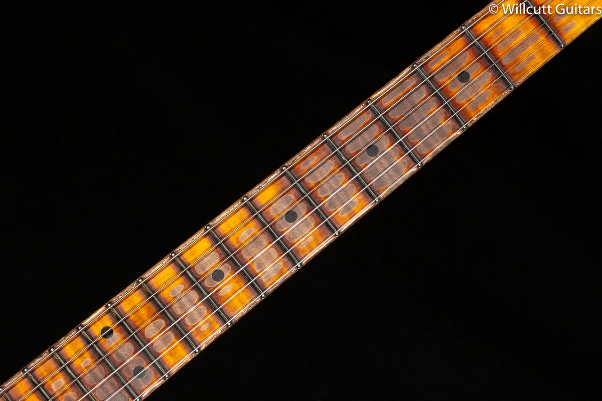 Fender Custom Shop Limited Edition Red Hot Strat Super Heavy Relic Faded Aged Chocolate 3-Color Sunburst (508)