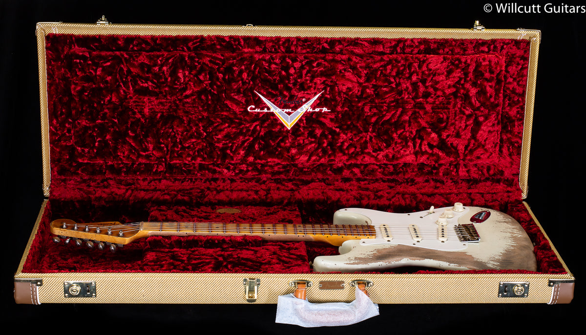 Fender Custom Shop Limited Edition &#39;56 Stratocaster Super Heavy Relic Aged India Ivory (509)