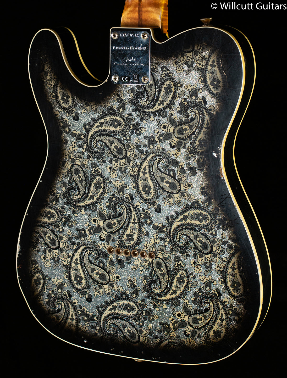 Fender Custom Shop LTD Dual P90 Telecaster Black Paisley Relic