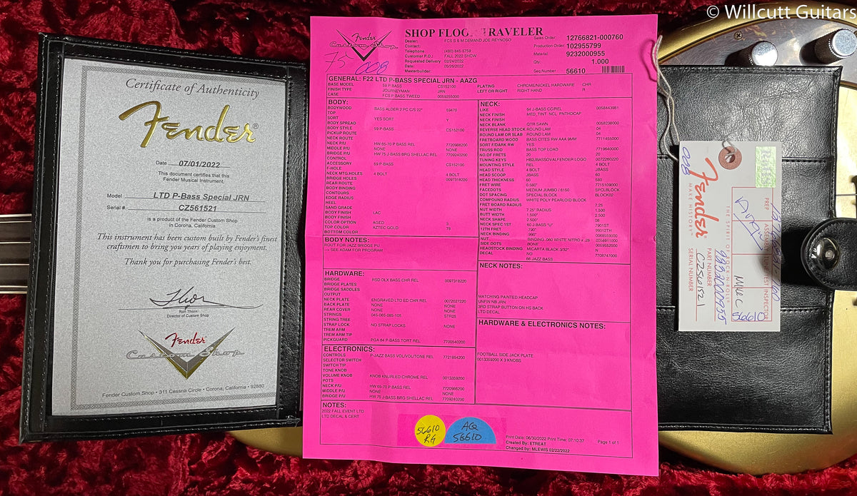 Fender Custom Shop LTD Precision Bass Special Journeyman Relic Aged Aztec Gold (521)