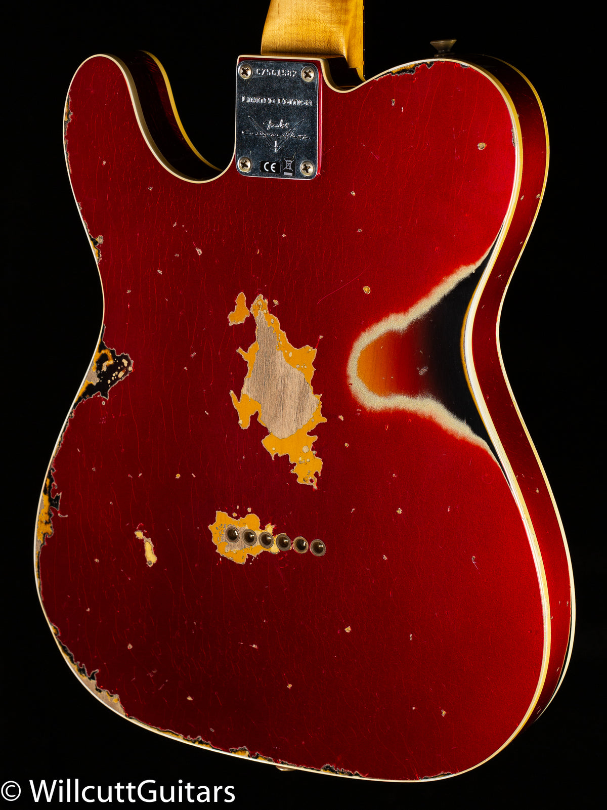 Fender Custom Shop LTD Edition 1960 Telecaster Heavy Relic Aged Candy Apple Red/3-Tone Sunburst (582)
