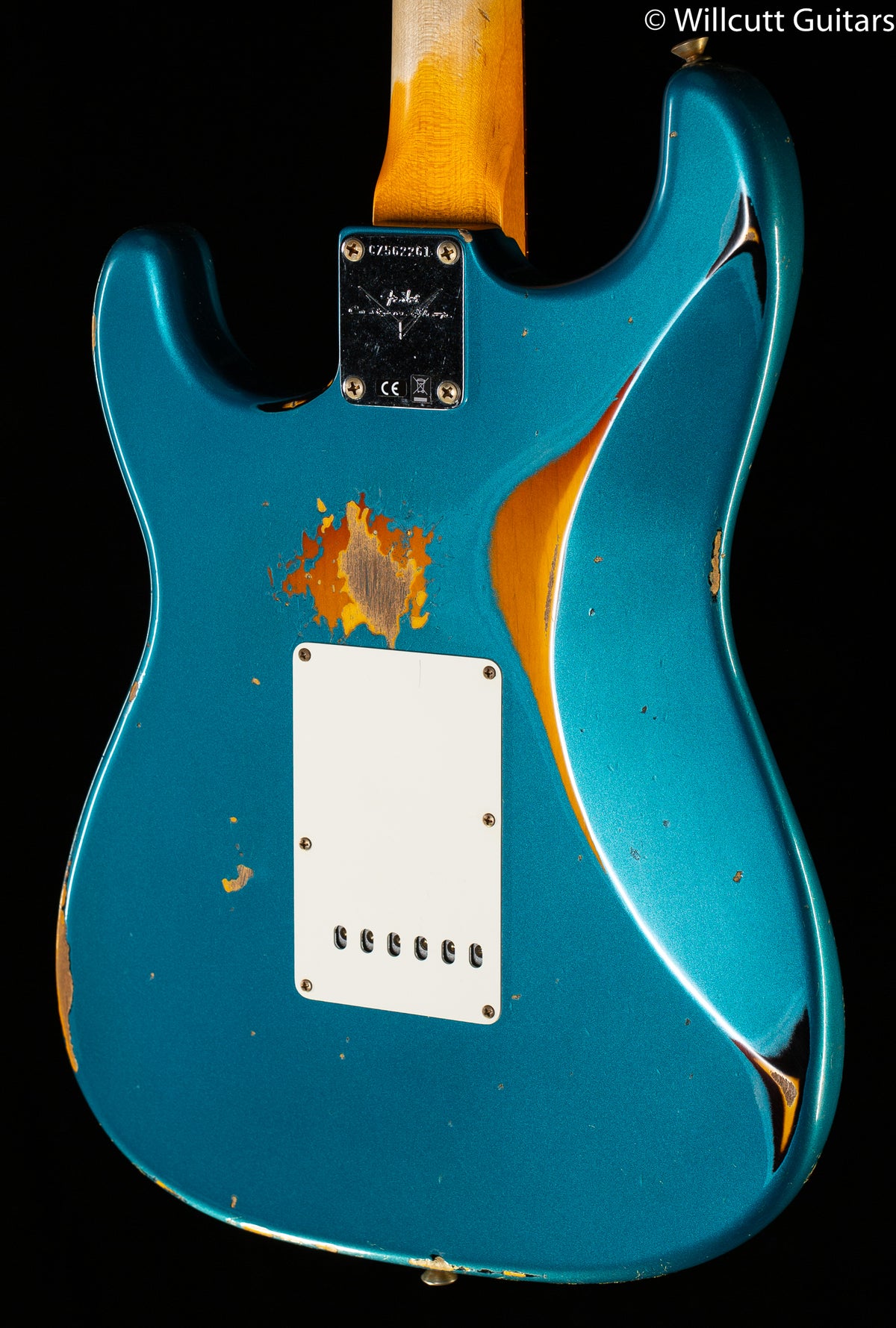 Fender Custom Shop 1961 Stratocaster Heavy Relic Aged Ocean Turquoise over 3-Color Sunburst (261)