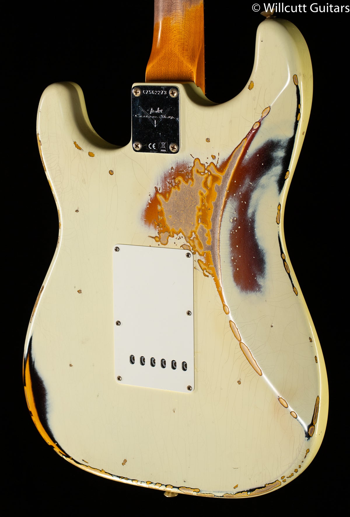 Fender Custom Shop 1961 Stratocaster Heavy Relic Aged Vintage White/3-Color Sunburst (273)