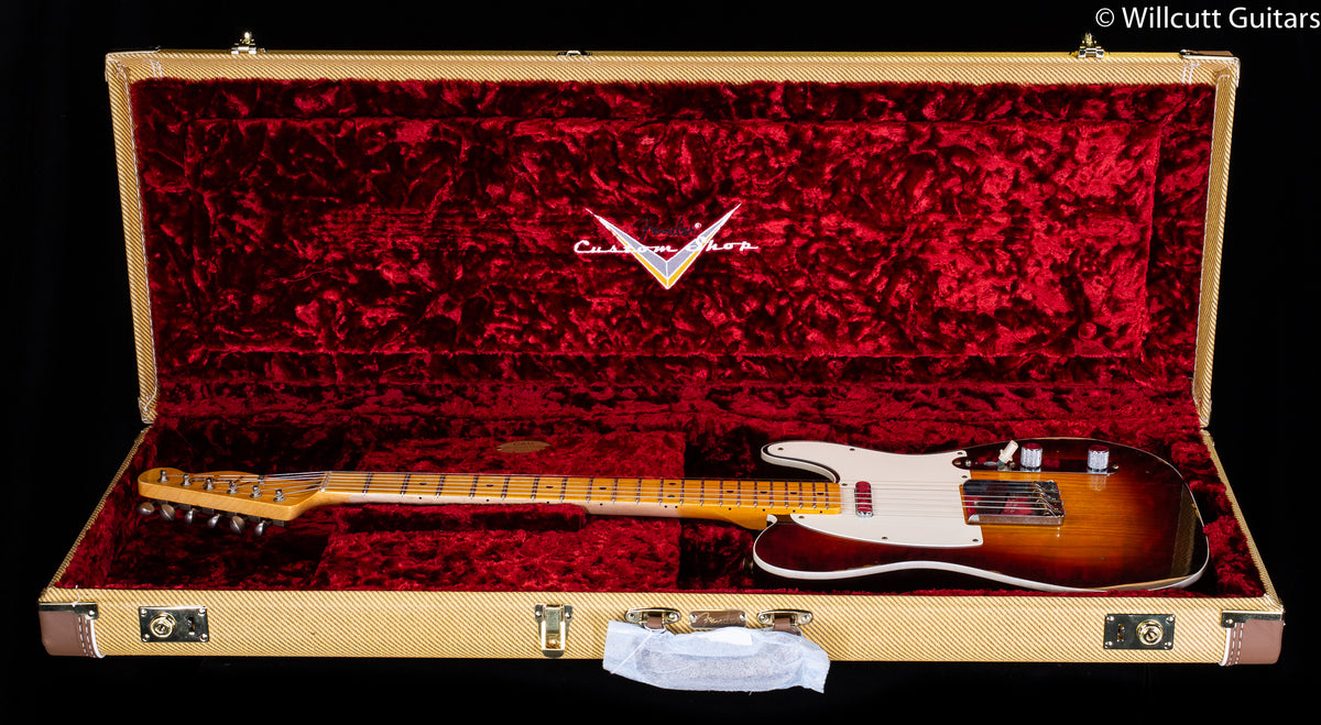 Fender Custom Shop 1959 Telecaster Custom Relic Wide-Fade Chocolate Sunburst (321)