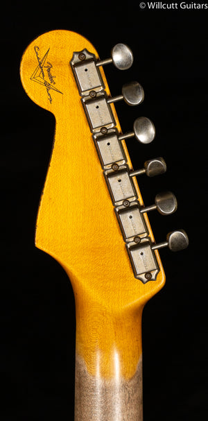 Fender Custom Shop 1961 Stratocaster Heavy Relic Super Faded Aged Sonic Blue/3-Color Sunburst (419)