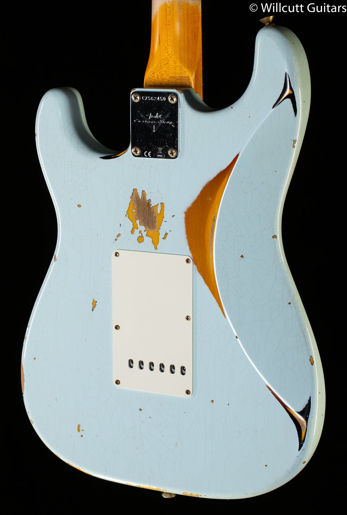 Fender Custom Shop 1961 Stratocaster Heavy Relic Super Faded Aged Sonic Blue/3-Color Sunburst (450)