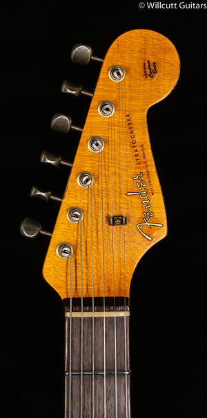 Fender Custom Shop 1961 Stratocaster Heavy Relic Super Faded Aged Sonic Blue/3-Color Sunburst (450)