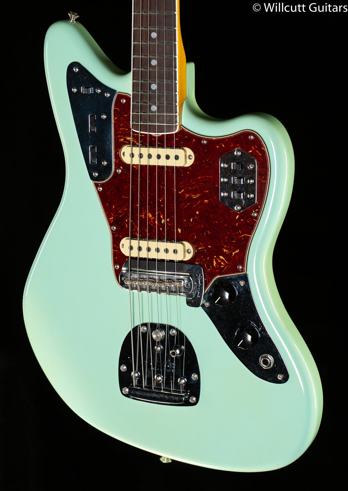 Fender Custom Shop &#39;66 Jaguar Deluxe Closet Classic Rosewood Fingerboard Aged Surf Green (454)