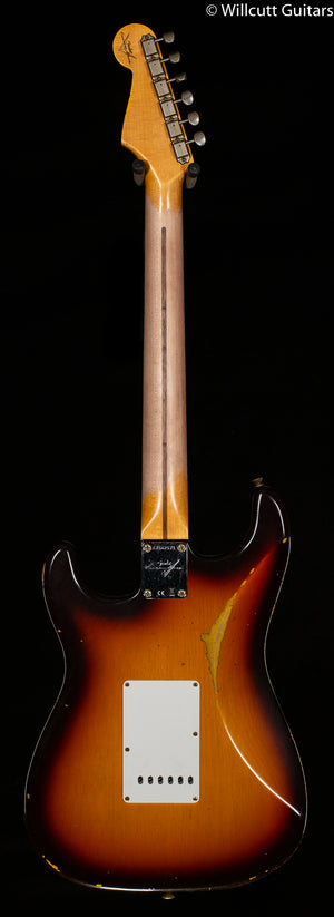 Fender Custom Shop 1958 Stratocaster Relic Faded Aged Chocolate 3-Color Sunburst (571)