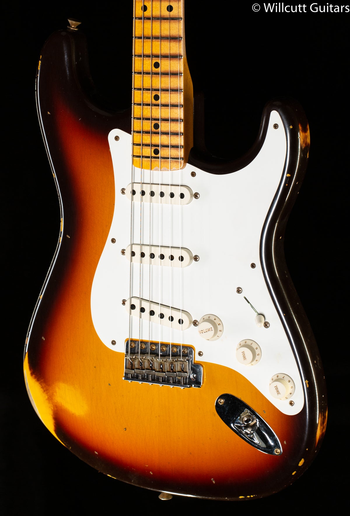 Fender Custom Shop 1958 Stratocaster Relic Faded Aged Chocolate 3-Color Sunburst (571)