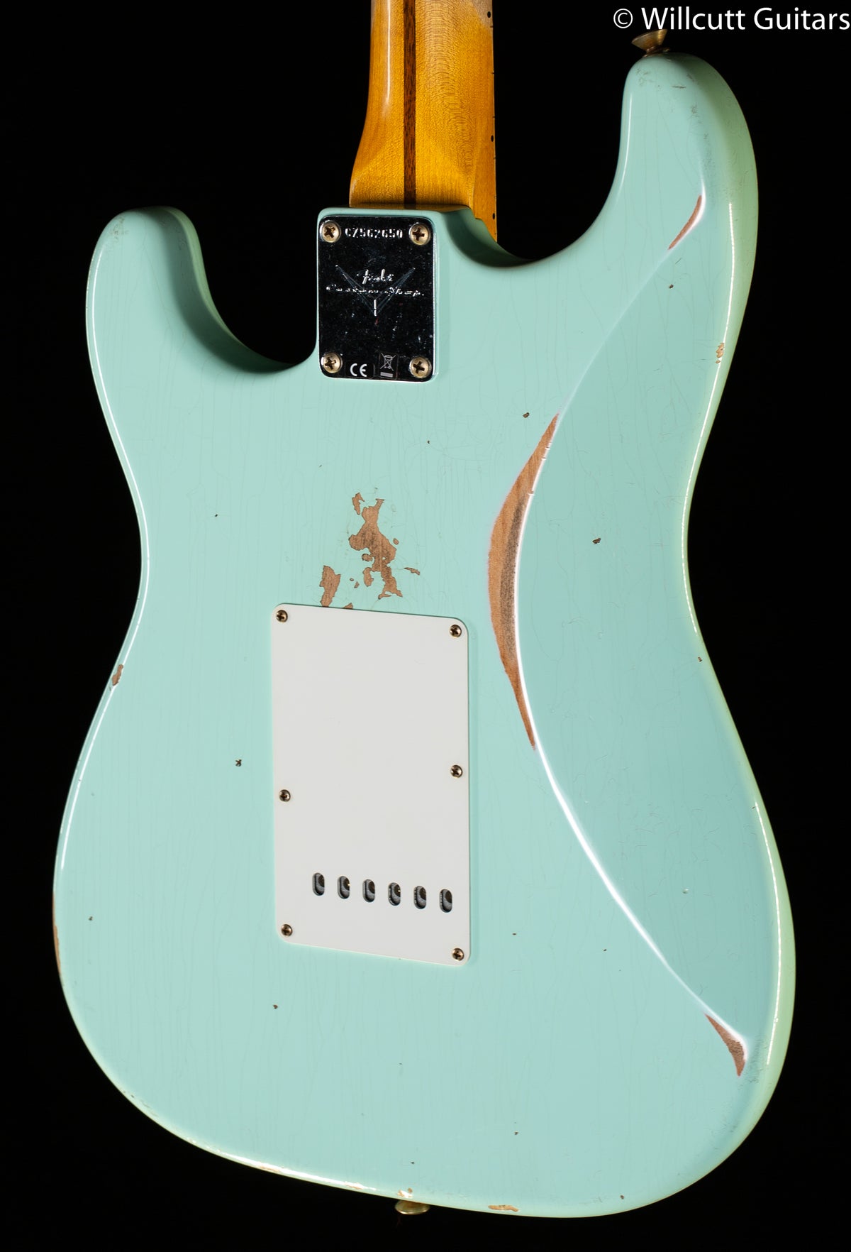 Fender Custom Shop 1958 Stratocaster Relic Super Faded Aged Surf Green (650)
