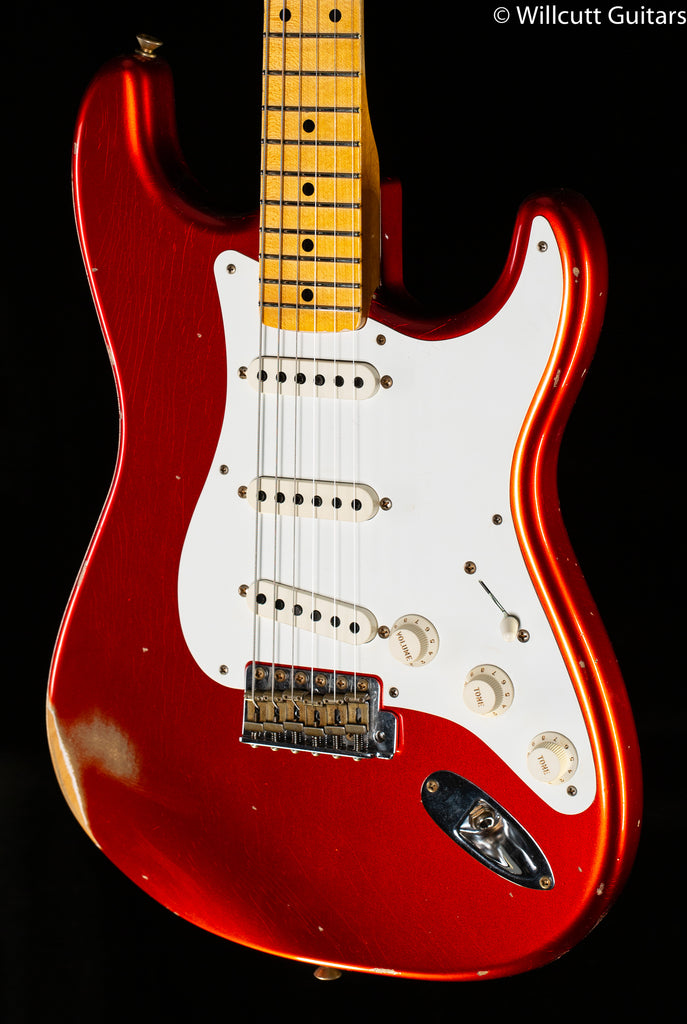 Fender Custom Shop 1958 Stratocaster Relic Faded Aged Candy Apple Red (772)