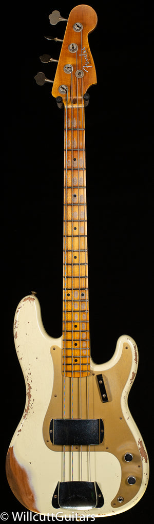Fender Custom Shop 1958 Precision Bass Heavy Relic Vintage White (929)