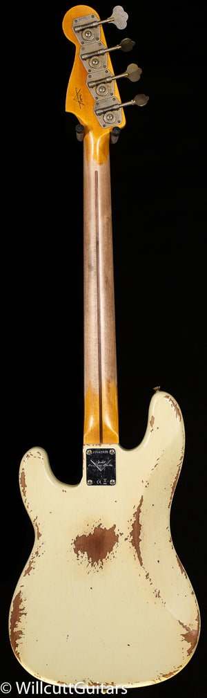 Fender Custom Shop 1958 Precision Bass Heavy Relic Vintage White (929)