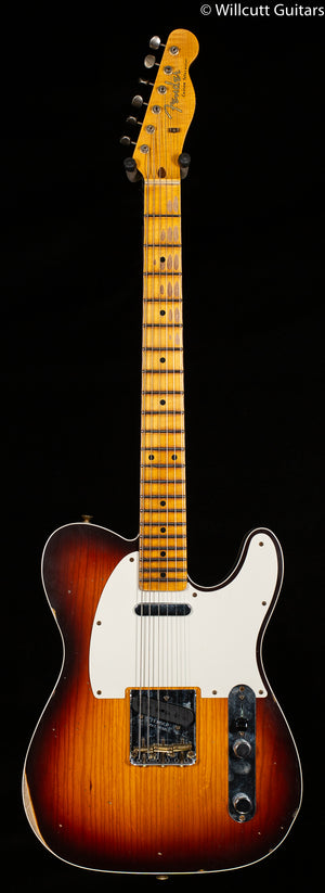 Fender Custom Shop 1959 Telecaster Custom Relic Wide-Fade Chocolate Sunburst (062)