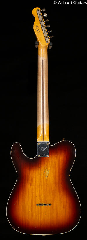 Fender Custom Shop 1959 Telecaster Custom Relic Wide-Fade Chocolate Sunburst (062)
