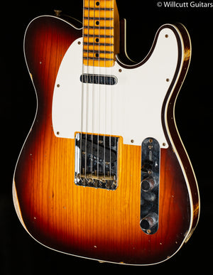 Fender Custom Shop 1959 Telecaster Custom Relic Wide-Fade Chocolate Sunburst (062)
